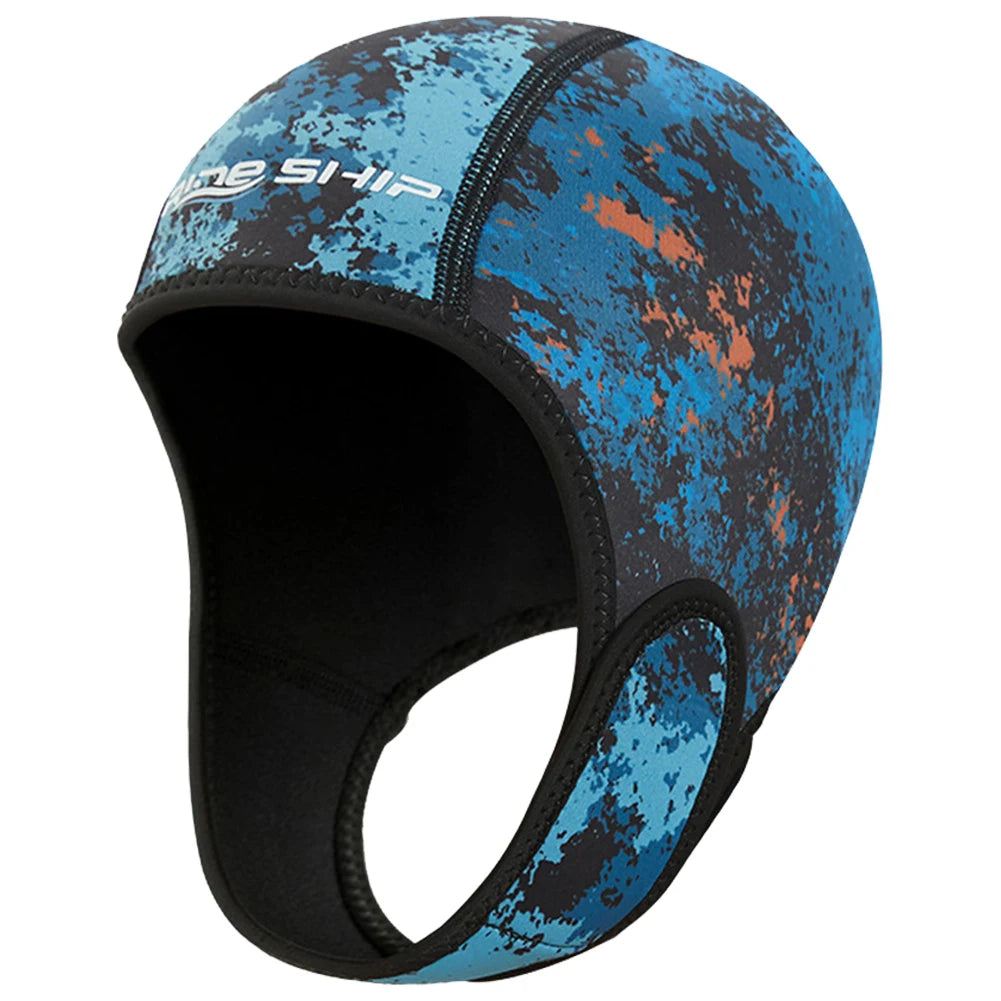 2mm Neoprene Dive Hood Wetsuit Hood Quick Dry Thermal Hood Stretchable Surfing Head Cover for Boating Kayaking Canoeing