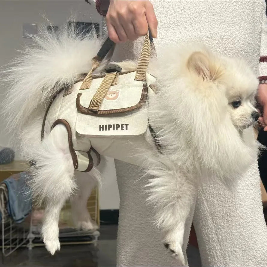 Pet Traction Dog Out Backpack Portable Breathable Backshoulder Crossbody Strap Pet Supplies