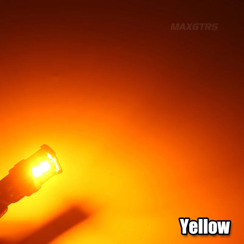 2x W5W 3080 SMD Car T10 LED 194 168 Wedge Replacement Reverse Instrument Panel Lamp White Blue Bulbs For Clearance Lights