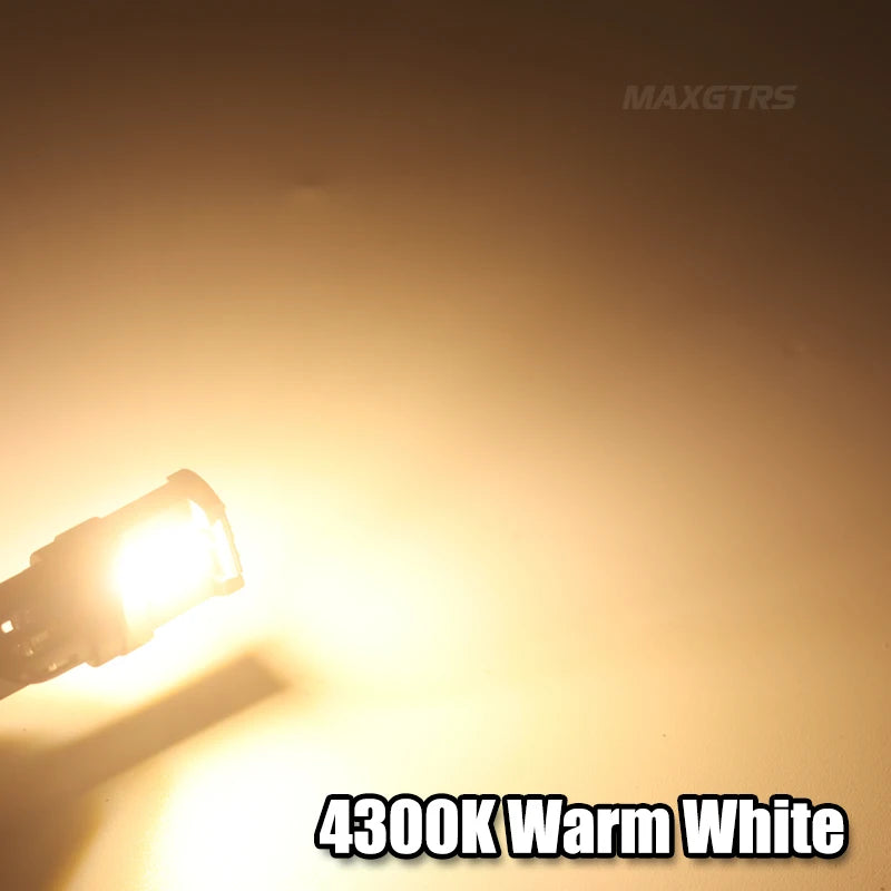 2x W5W 3080 SMD Car T10 LED 194 168 Wedge Replacement Reverse Instrument Panel Lamp White Blue Bulbs For Clearance Lights